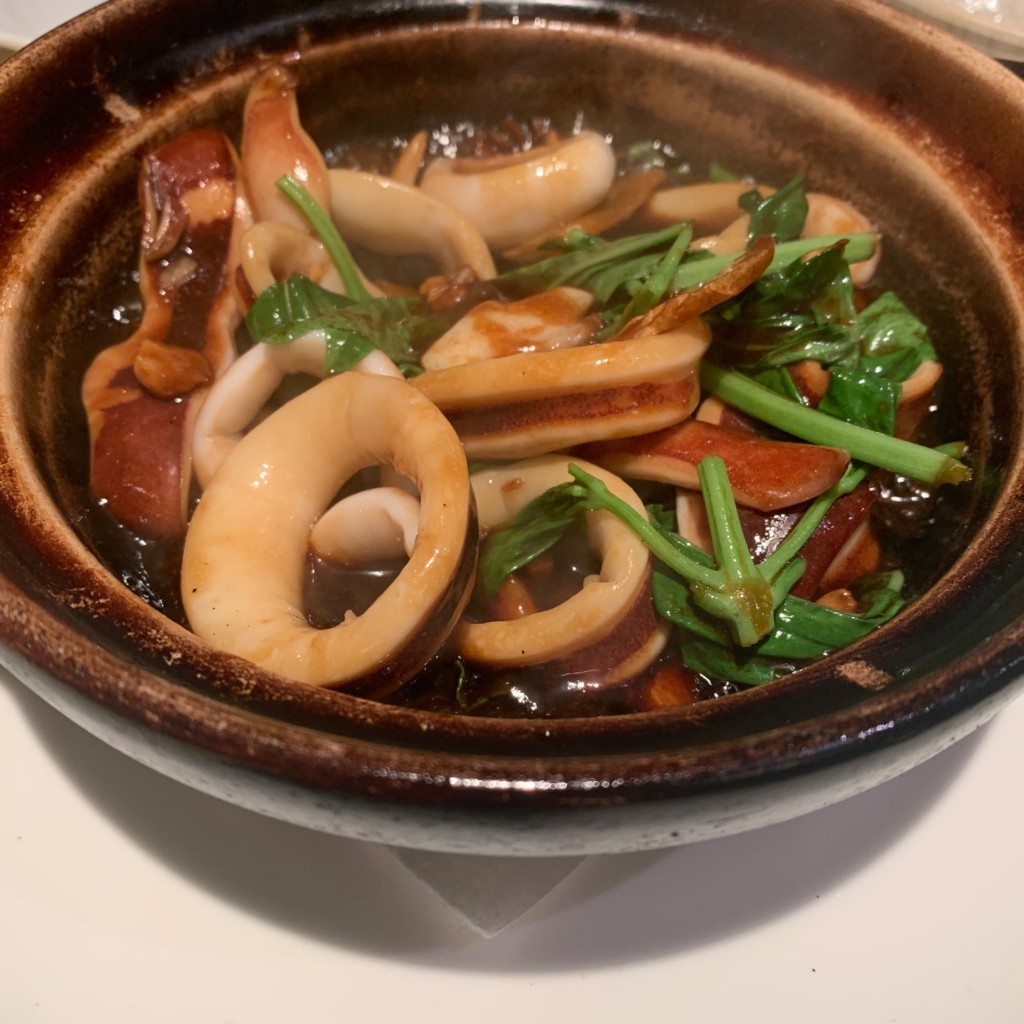 ユーザーが投稿した三杯いかの写真 - 実際訪問したユーザーが直接撮影して投稿した中里台湾料理Taiwan Kitchen Kanokaの写真