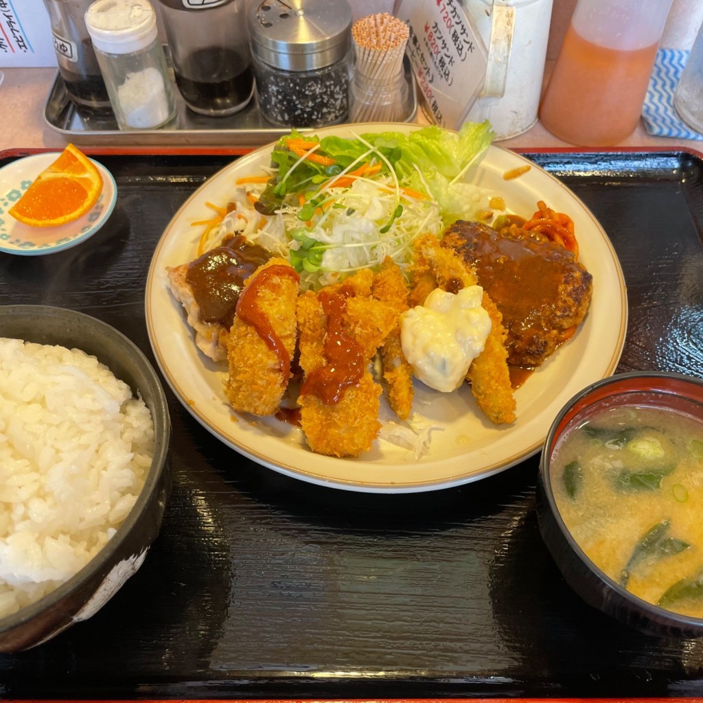 ユーザーが投稿した日替わりランチの写真 - 実際訪問したユーザーが直接撮影して投稿した永畑町洋食むかしながらの洋食やの写真