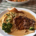 牛肉ときのこのスパ - 実際訪問したユーザーが直接撮影して投稿した東部台洋食ベリーズカフェの写真のメニュー情報