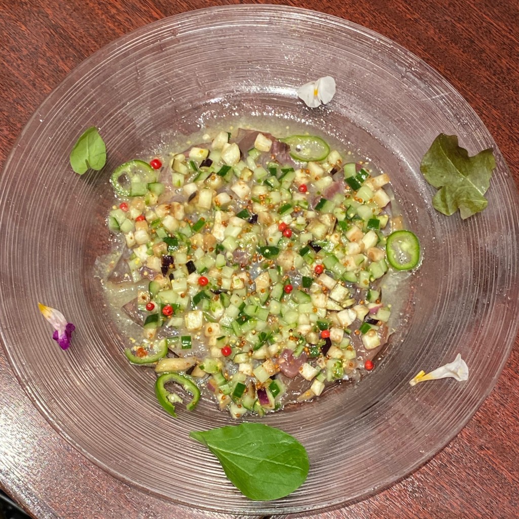 ユーザーが投稿した本日鮮魚のセビーチェの写真 - 実際訪問したユーザーが直接撮影して投稿した銀座スペイン料理俺の スパニッシュの写真