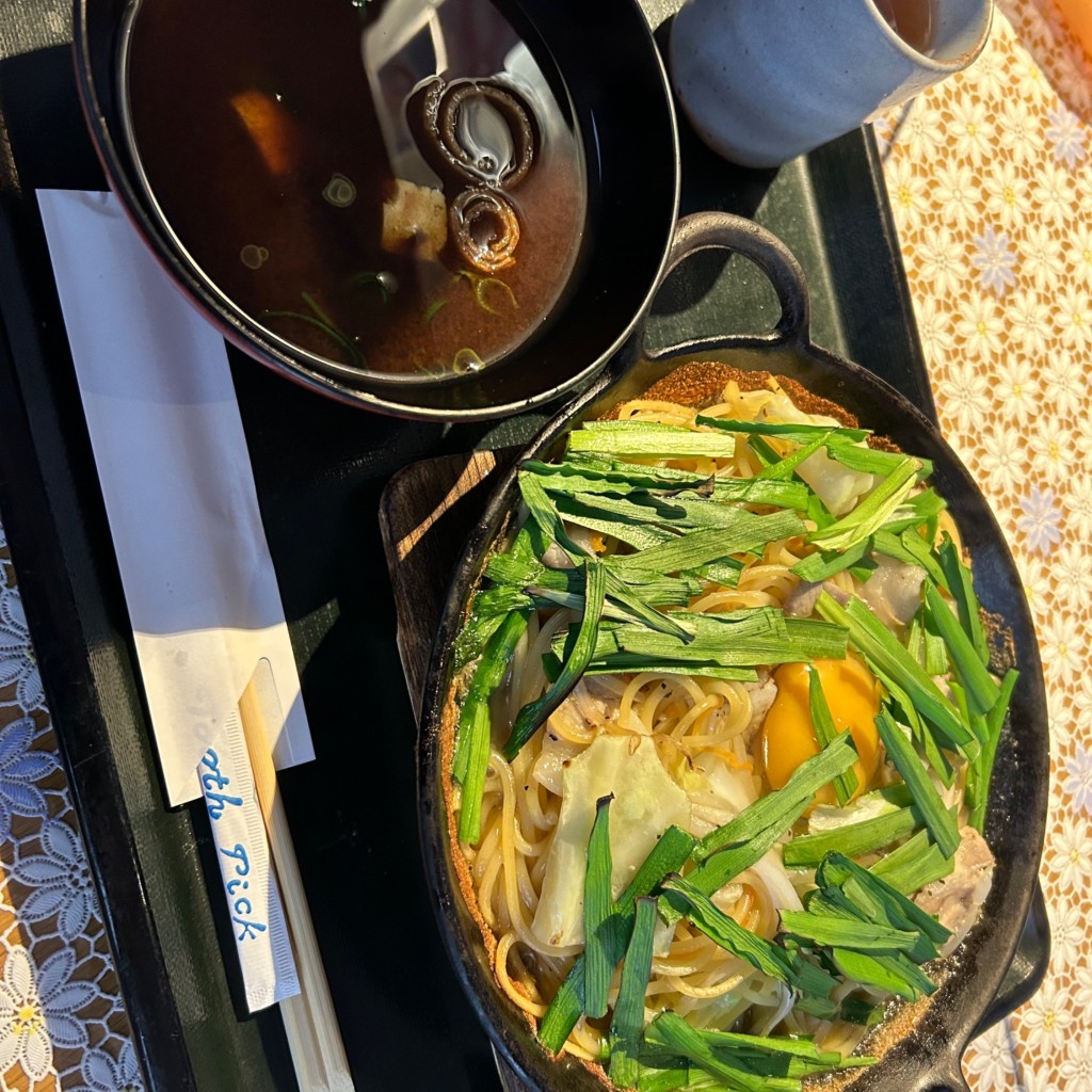 ユーザーが投稿した鍋焼きラーメンの写真 - 実際訪問したユーザーが直接撮影して投稿した仁井田うどんかつお船の写真