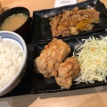 牛皿・から揚げ定食 - 実際訪問したユーザーが直接撮影して投稿した小正牛丼吉野屋 200号飯塚店の写真のメニュー情報