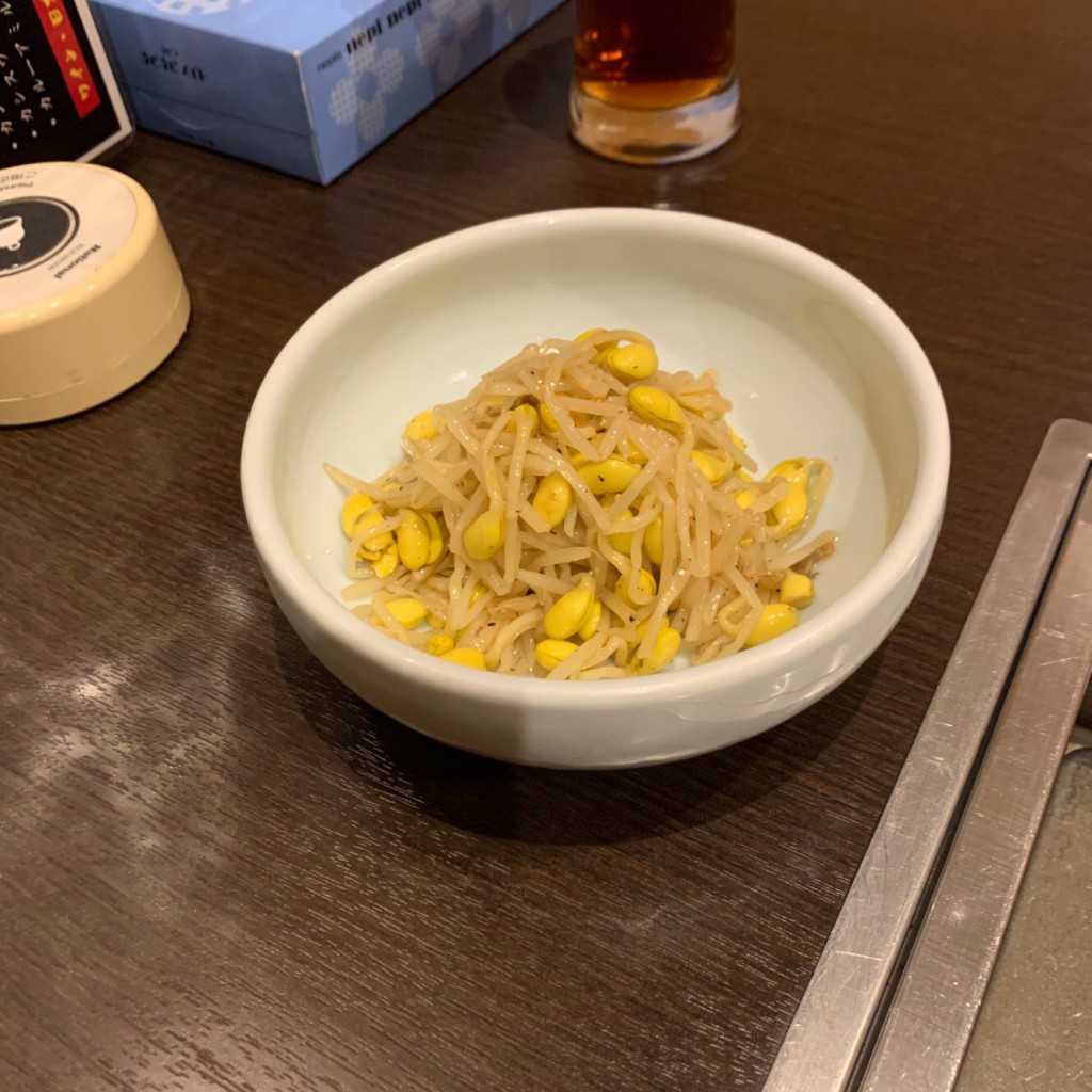 ユーザーが投稿したモヤシナムルの写真 - 実際訪問したユーザーが直接撮影して投稿した城北肉料理焼肉サランの写真