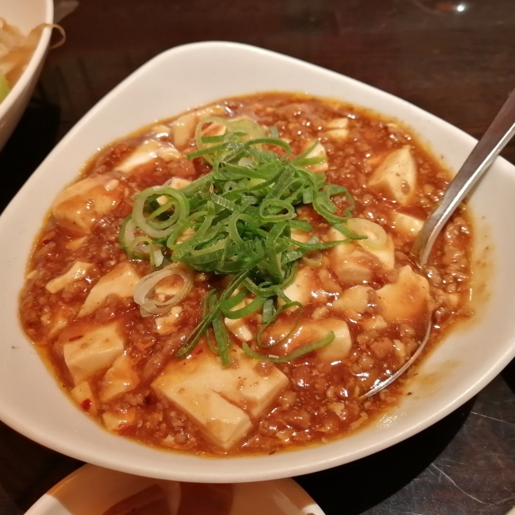 ユーザーが投稿した麻婆豆腐ランチの写真 - 実際訪問したユーザーが直接撮影して投稿した梅田広東料理民生 ヒルトンプラザ ウエスト店の写真