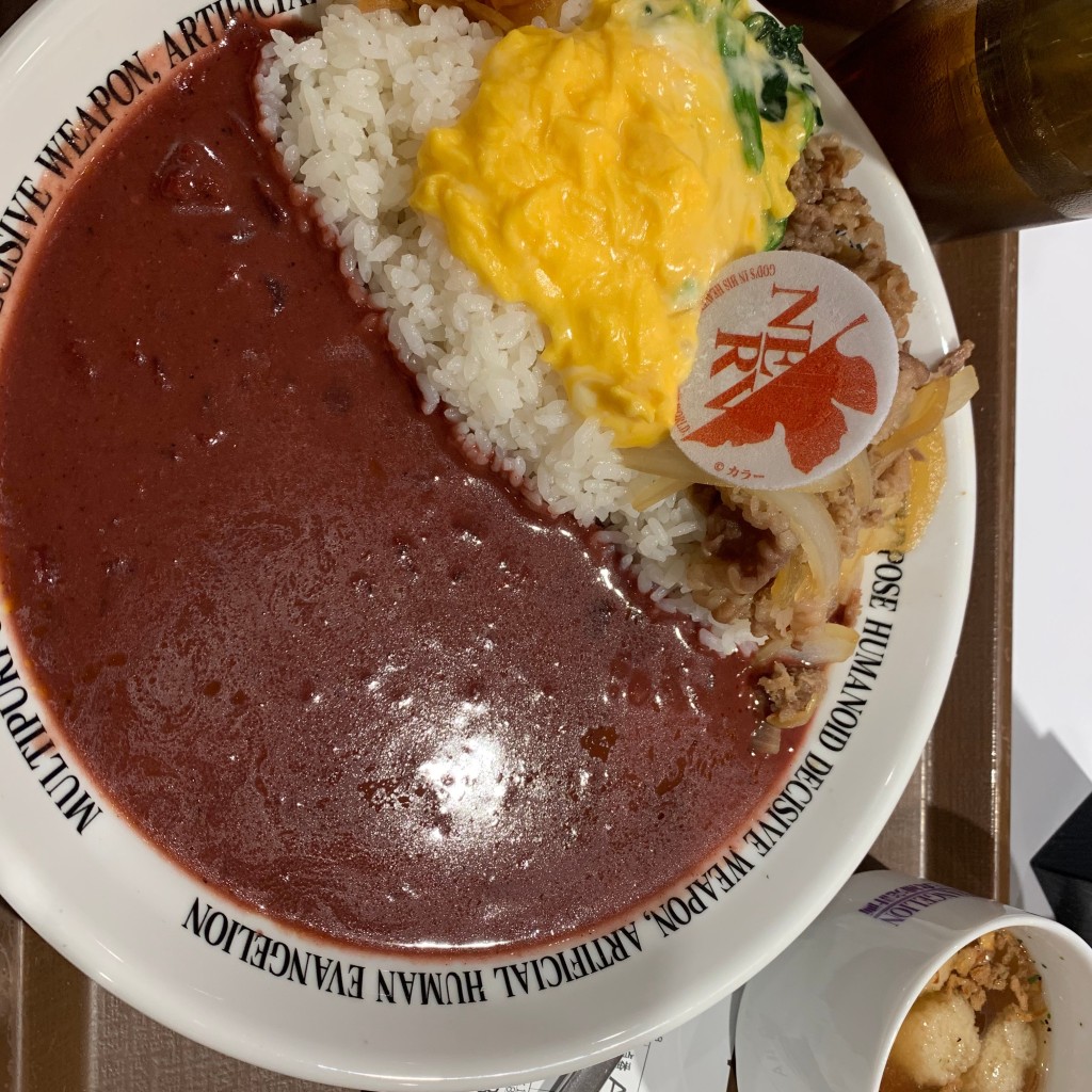 ユーザーが投稿したコラボカレーの写真 - 実際訪問したユーザーが直接撮影して投稿した西新宿牛丼すき家 新宿NSビル店の写真