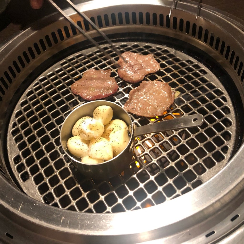 ユーザーが投稿したニンニク焼きの写真 - 実際訪問したユーザーが直接撮影して投稿した宮西町焼肉焼肉サランの写真