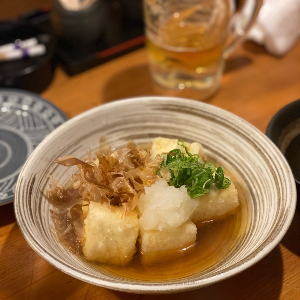 ユーザーが投稿した揚げ出し豆腐の写真 - 実際訪問したユーザーが直接撮影して投稿した三番町居酒屋居酒庵よっしおかの写真