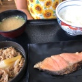 牛鮭定食 - 実際訪問したユーザーが直接撮影して投稿した松並牛丼吉野家 34号線長崎大村店の写真のメニュー情報