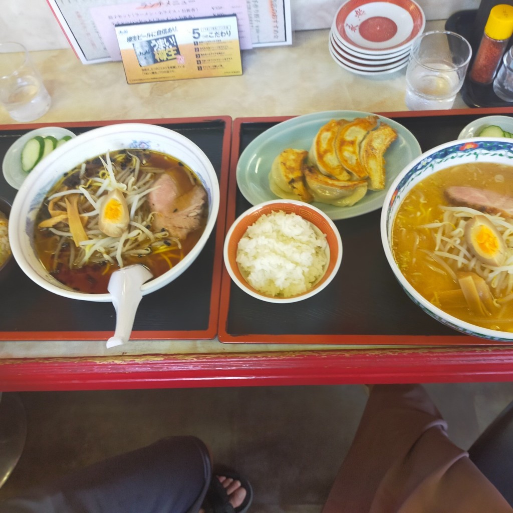 ユーザーが投稿した餃子セット、炒飯セットの写真 - 実際訪問したユーザーが直接撮影して投稿した沢口町中華料理永楽 沢口店の写真