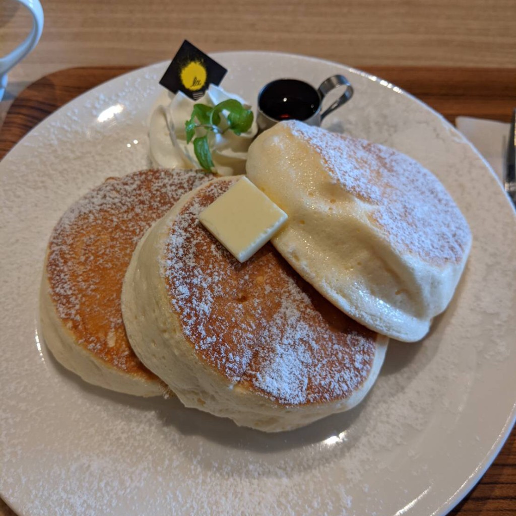 ユーザーが投稿したメープルバターパンケーキの写真 - 実際訪問したユーザーが直接撮影して投稿した兵庫北カフェCAFE lx ゆめタウン佐賀店の写真