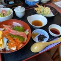 海鮮丼 - 実際訪問したユーザーが直接撮影して投稿した芦屋その他飲食店マル海渡辺水産 ハーバーホール海の写真のメニュー情報