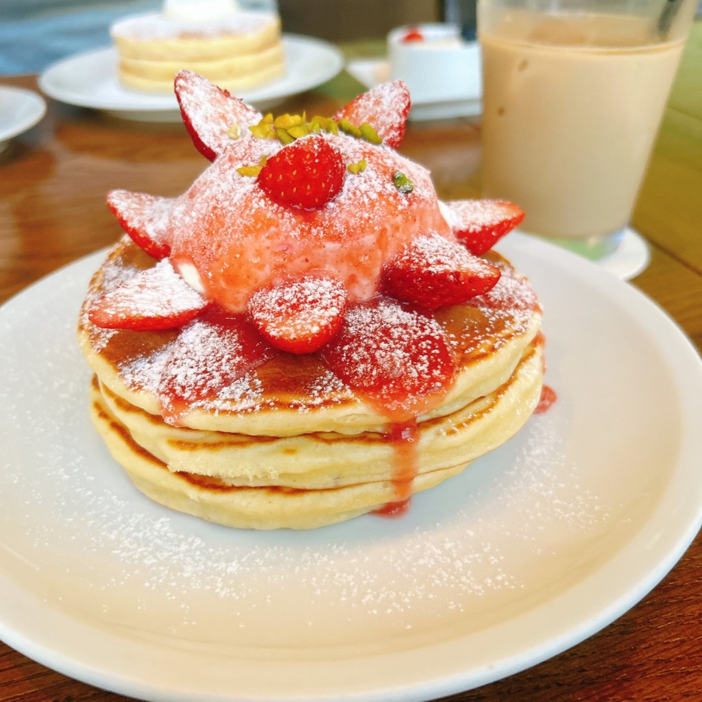 ユーザーが投稿したStrawberry Pancakeの写真 - 実際訪問したユーザーが直接撮影して投稿した猿楽町カフェIVY PLACEの写真