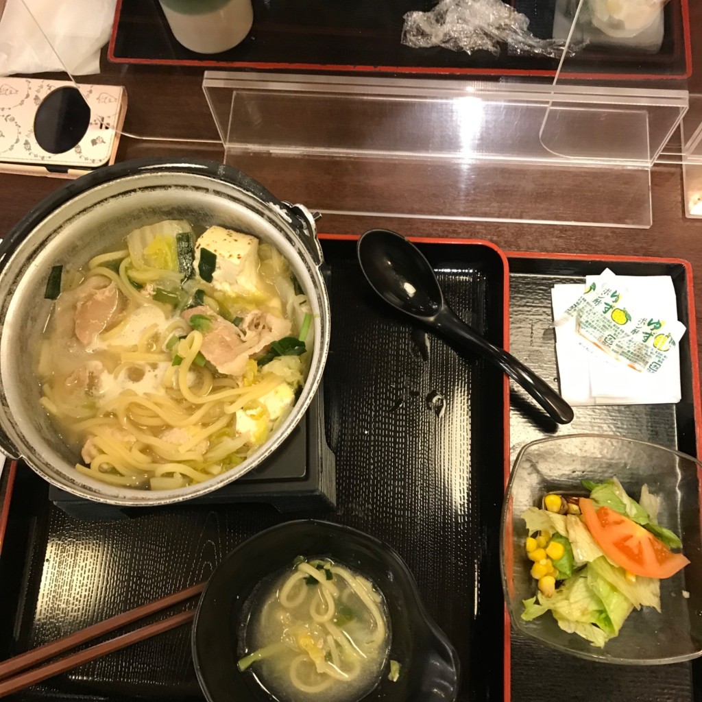 ユーザーが投稿した鶏塩ちゃんこ  麺の写真 - 実際訪問したユーザーが直接撮影して投稿した奥田定食屋ザめしや 岡山奥田店の写真