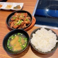 Lunch豚カルビ定食 - 実際訪問したユーザーが直接撮影して投稿した百人町韓国料理しゃぶしゃぶ カンジャンケジャンの写真のメニュー情報