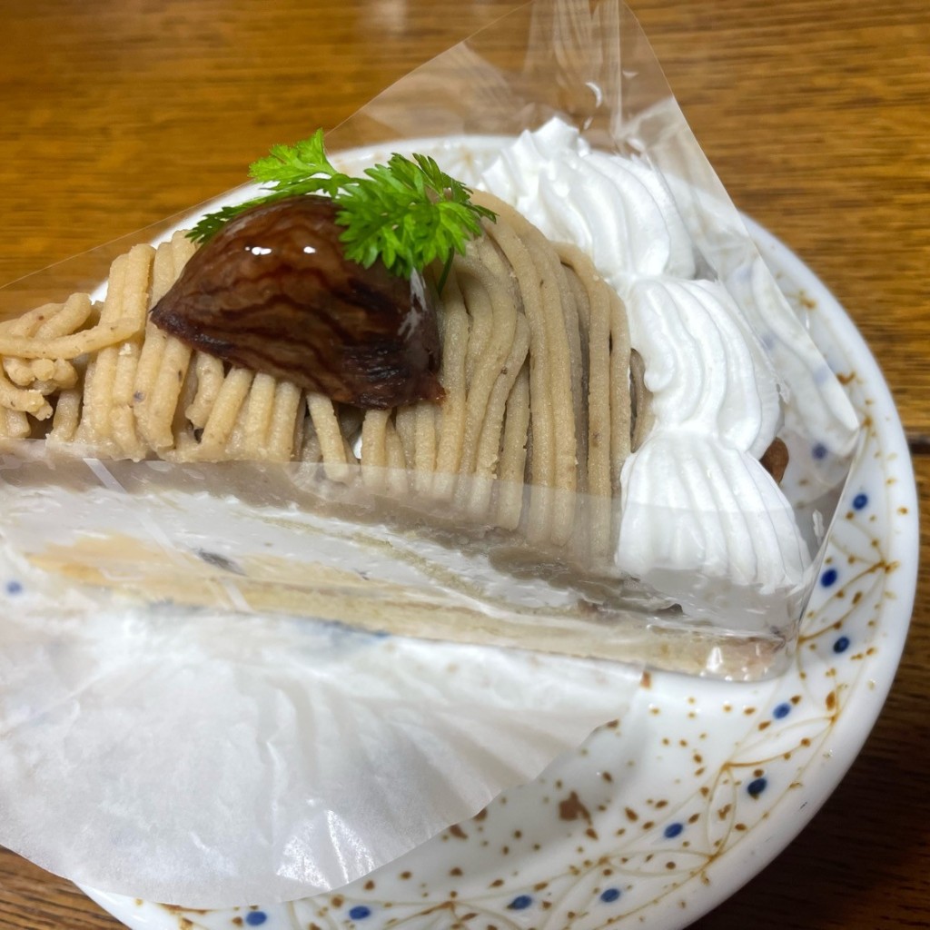 ユーザーが投稿した和栗のタルトの写真 - 実際訪問したユーザーが直接撮影して投稿した徳永カフェfruttaの写真