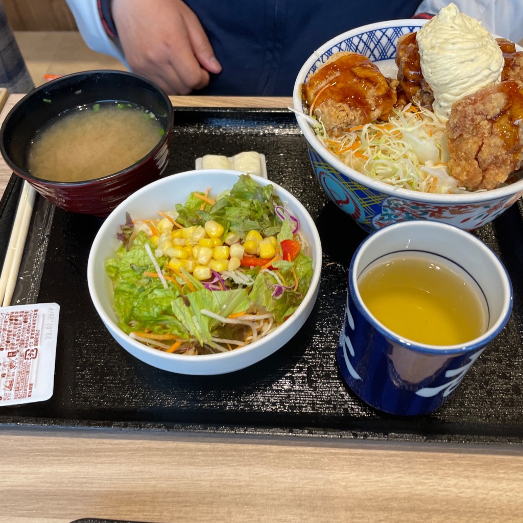 ユーザーが投稿したから揚丼 アタマの写真 - 実際訪問したユーザーが直接撮影して投稿した東塚牛丼吉野家 430号線水島店の写真