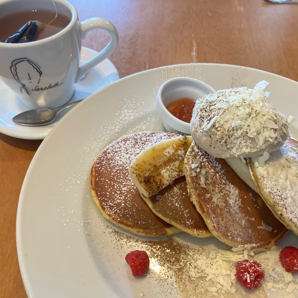 ユーザーが投稿したEarl Grey Pancakeの写真 - 実際訪問したユーザーが直接撮影して投稿した港南カフェサラベス 品川店の写真