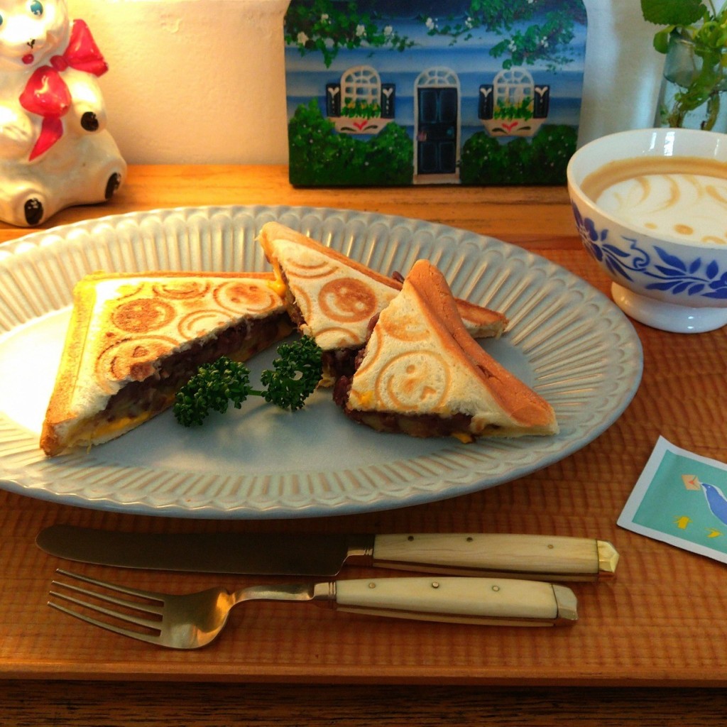 ユーザーが投稿したさつま芋とあんこの写真 - 実際訪問したユーザーが直接撮影して投稿した田中町カフェ六月の青い鳥の写真