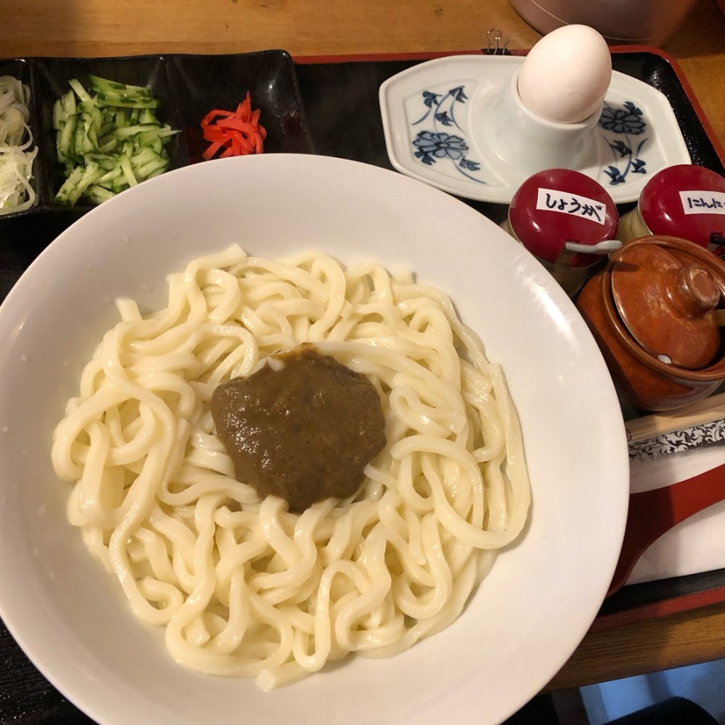 ユーザーが投稿したじゃじゃ麺 ちーたん付の写真 - 実際訪問したユーザーが直接撮影して投稿した紫波中央駅前うどんじゃじゃめん 八番の写真