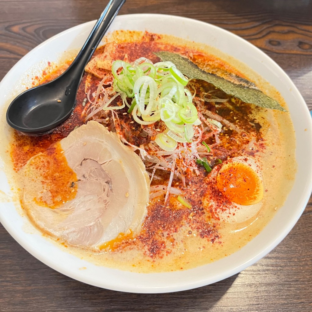ユーザーが投稿した激辛味噌の写真 - 実際訪問したユーザーが直接撮影して投稿した中津ラーメン / つけ麺味噌の金子 愛川の写真