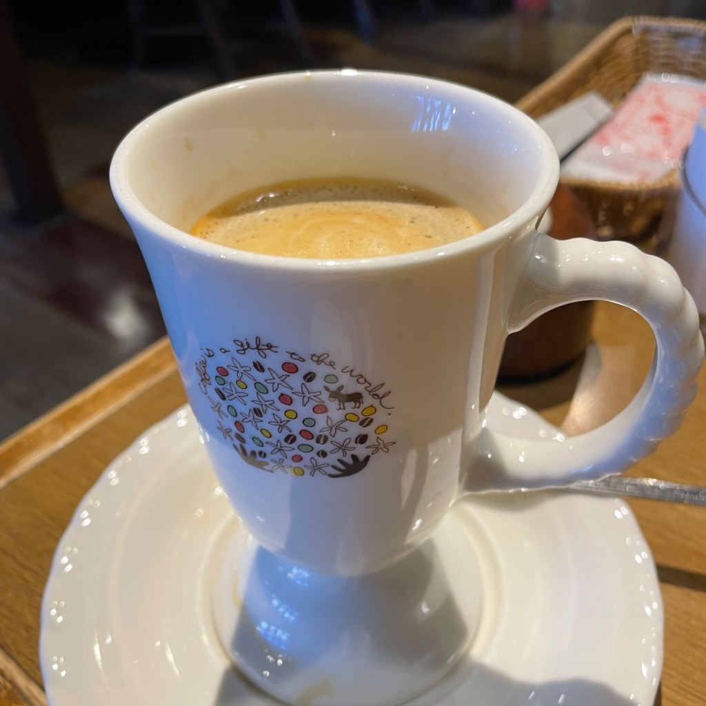 ユーザーが投稿したLホットコーヒーの写真 - 実際訪問したユーザーが直接撮影して投稿した山目ハンバーグびっくりドンキー 一関店の写真