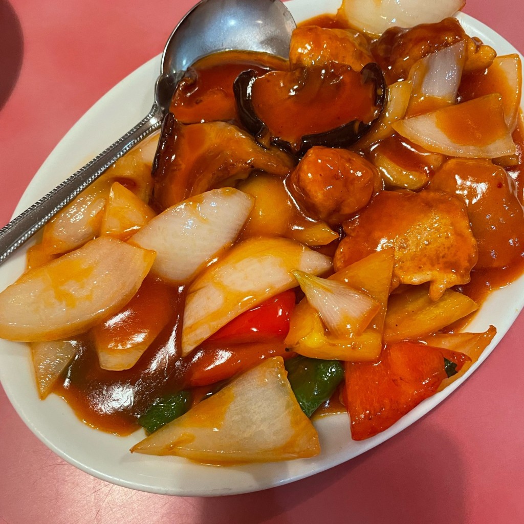 ユーザーが投稿した酢豚の写真 - 実際訪問したユーザーが直接撮影して投稿した物見山中華料理中国料理 月園の写真