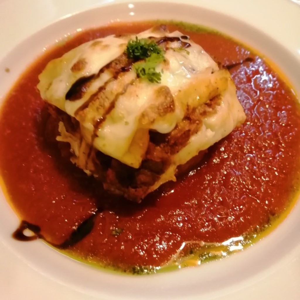 ユーザーが投稿したラザニアハンバーグの写真 - 実際訪問したユーザーが直接撮影して投稿した上王瀬町イタリアングルグル イタリア食堂の写真