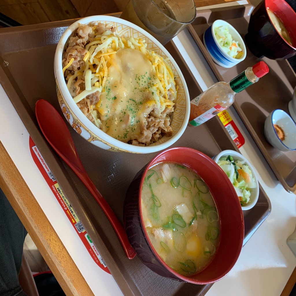 ユーザーが投稿した牛丼 チーズTPの写真 - 実際訪問したユーザーが直接撮影して投稿した加納牛丼すき家 桶川加納店の写真