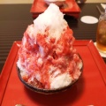 かき氷生いちご練乳 - 実際訪問したユーザーが直接撮影して投稿した仲町カフェ山重(Yama Cafe)の写真のメニュー情報