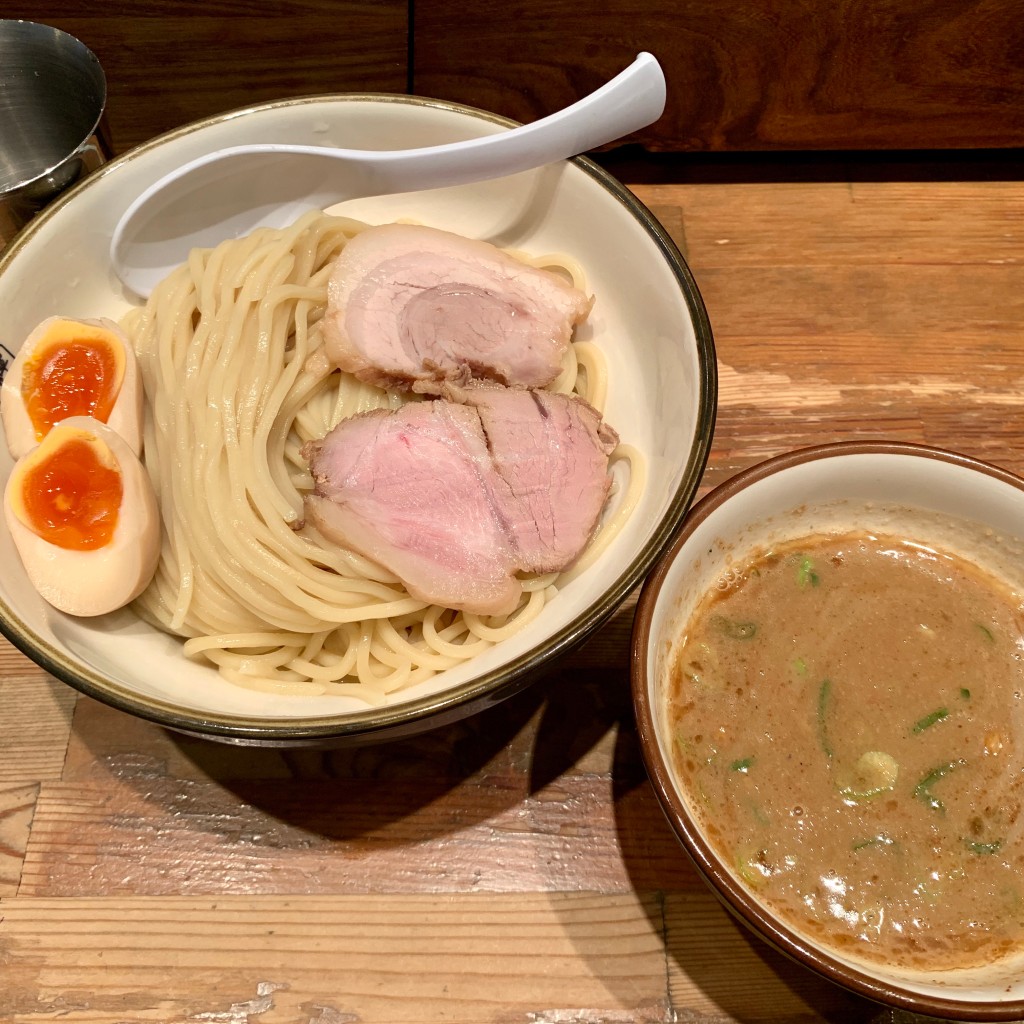 ユーザーが投稿した味玉つけ麺の写真 - 実際訪問したユーザーが直接撮影して投稿した豊崎ラーメン専門店麺や輝 中津店の写真