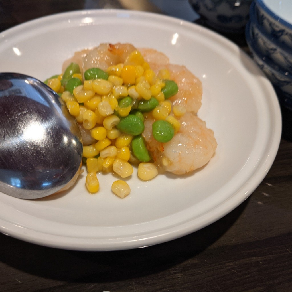 ユーザーが投稿したえびコーン炒めの写真 - 実際訪問したユーザーが直接撮影して投稿した平野町中華料理中華菜館 宝来軒の写真