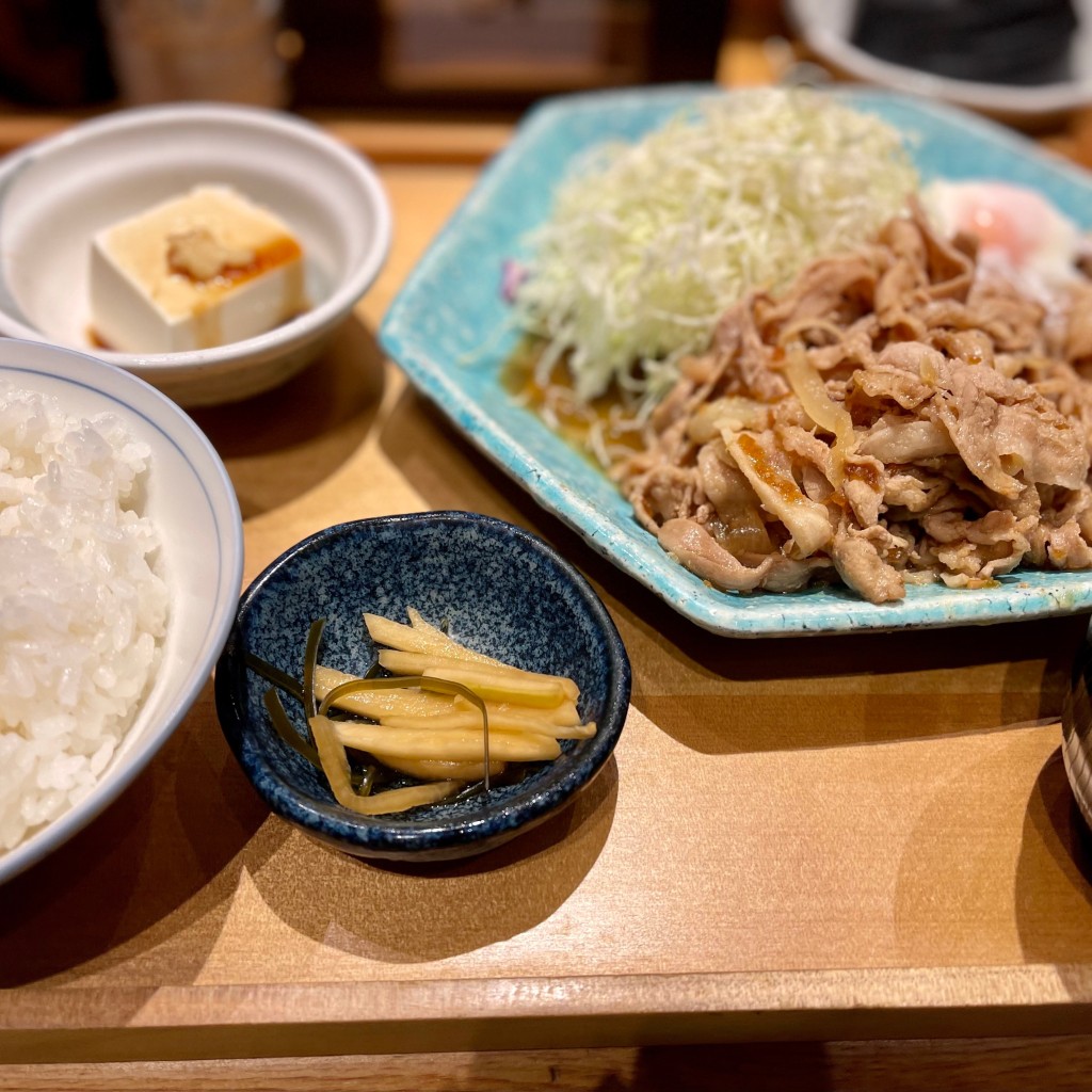 ユーザーが投稿した生h焼き定食の写真 - 実際訪問したユーザーが直接撮影して投稿した芝浦魚介 / 海鮮料理魚金 ムスブ田町の写真