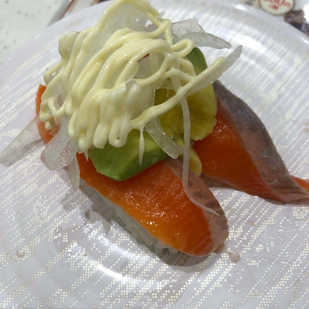 ユーザーが投稿したアボカドサーモンの写真 - 実際訪問したユーザーが直接撮影して投稿した広大新開回転寿司かっぱ寿司 広島呉店の写真