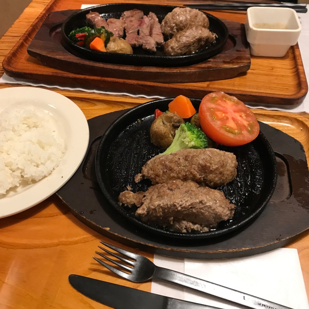 ユーザーが投稿した肉/り単品の写真 - 実際訪問したユーザーが直接撮影して投稿した高島ハンバーグいしがまやハンバーグ 横浜ポルタ店の写真