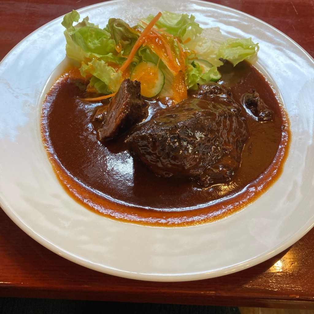 ユーザーが投稿した牛ほほ肉の赤ワイン煮込みランチの写真 - 実際訪問したユーザーが直接撮影して投稿した本町洋食コ・ビアンの写真