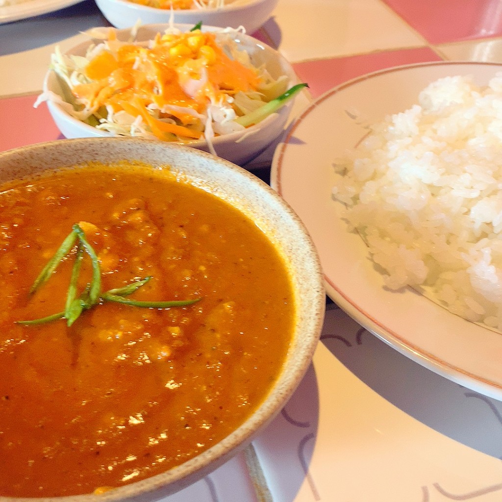 ユーザーが投稿したキーマカレー(カリーランチ)の写真 - 実際訪問したユーザーが直接撮影して投稿した古沢インドカレーインディアンダイニング チョリ チョリの写真