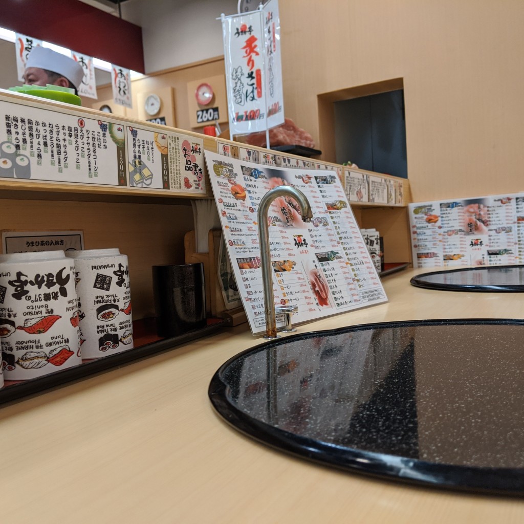実際訪問したユーザーが直接撮影して投稿した栄町回転寿司うまか亭 福島駅ピボット店の写真