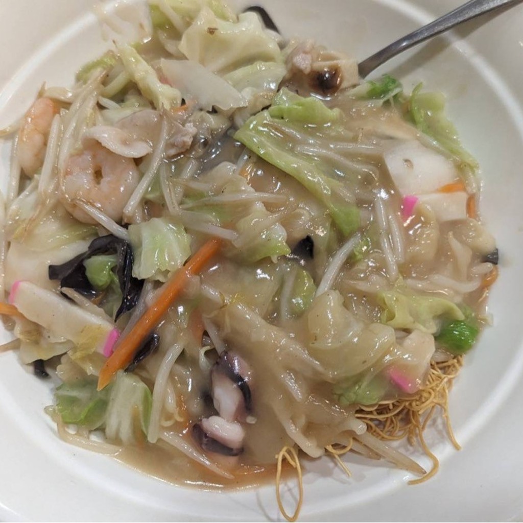 ユーザーが投稿した皿うどんの写真 - 実際訪問したユーザーが直接撮影して投稿した豊場中華料理ポンちゃんの写真