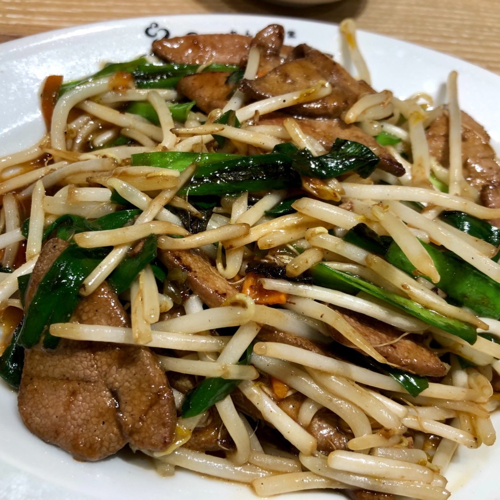 ユーザーが投稿したレバニラ炒め定食の写真 - 実際訪問したユーザーが直接撮影して投稿した小島町中華料理れんげ食堂Toshu 調布店の写真