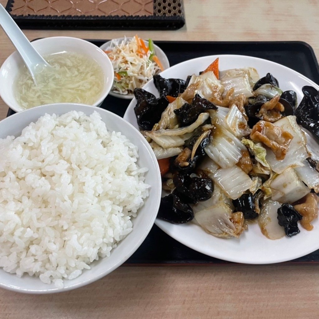 ユーザーが投稿した木耳定食の写真 - 実際訪問したユーザーが直接撮影して投稿した西の里北中華料理同福堂の写真