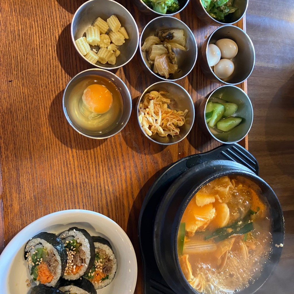 ユーザーが投稿したキンパスンドゥブの写真 - 実際訪問したユーザーが直接撮影して投稿した西鶉韓国料理コリアンキッチンプチマン岐阜西鶉店の写真
