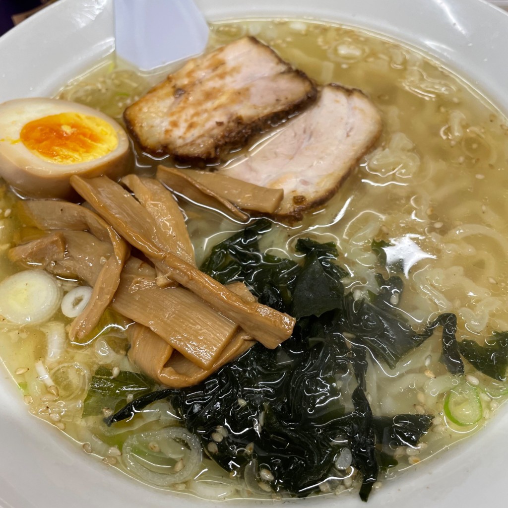 ユーザーが投稿した塩ラーメンの写真 - 実際訪問したユーザーが直接撮影して投稿した田原本町ラーメン / つけ麺雨風本舗の写真