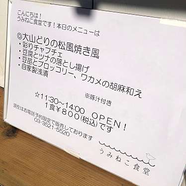 実際訪問したユーザーが直接撮影して投稿した新木場お弁当うみねこ食堂の写真