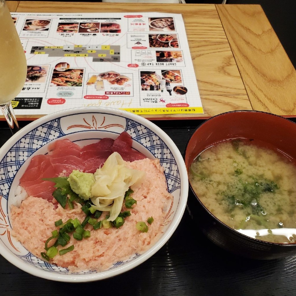 ユーザーが投稿したねぎトロ丼の写真 - 実際訪問したユーザーが直接撮影して投稿した南幸居酒屋磯丸水産食堂 CIAL横浜の写真