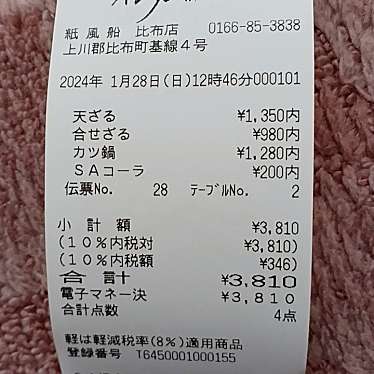 ばらえていきっちん 紙風船 比布店のundefinedに実際訪問訪問したユーザーunknownさんが新しく投稿した新着口コミの写真