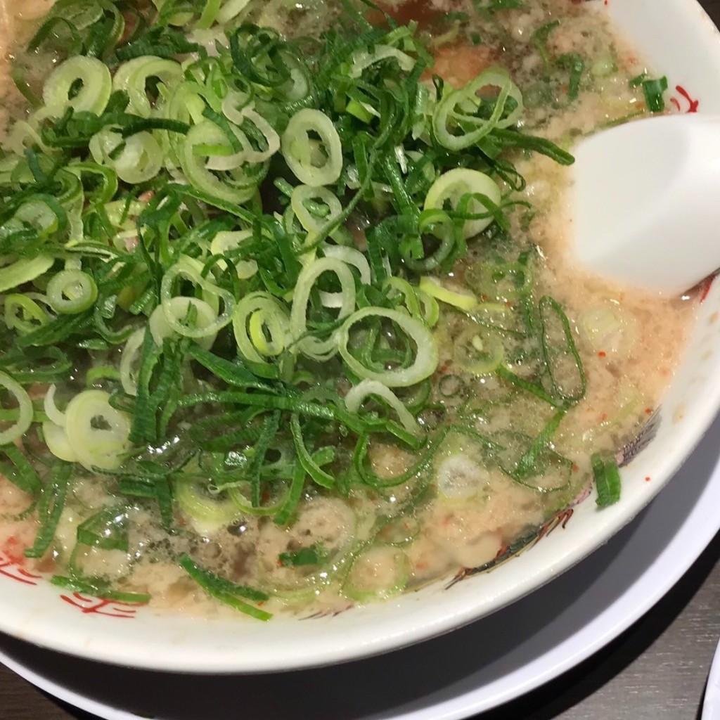 ユーザーが投稿したラーメン ネギ多め 背脂普通の写真 - 実際訪問したユーザーが直接撮影して投稿した一志町日置ラーメン専門店来来亭 一志店の写真