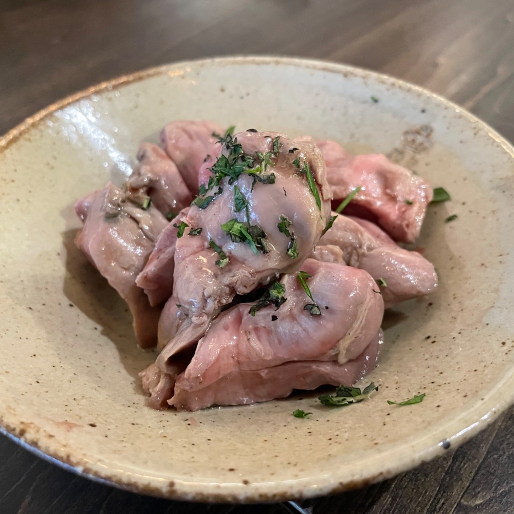 ユーザーが投稿した鹿児島産 鶏砂肝コンフィの写真 - 実際訪問したユーザーが直接撮影して投稿した太平フレンチTETの写真