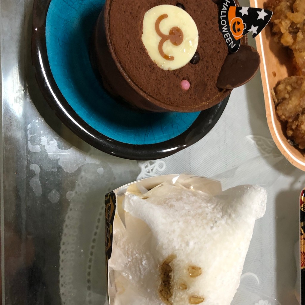 ユーザーが投稿したハロウィンおばケーキ単価345xの写真 - 実際訪問したユーザーが直接撮影して投稿した三橋町藤吉スイーツシャトレーゼ 柳川三橋店の写真