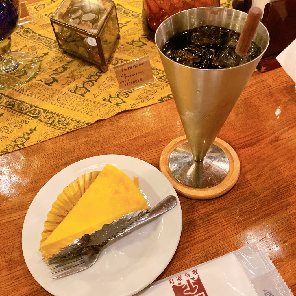 ユーザーが投稿したチーズケーキ、コーヒーセットの写真 - 実際訪問したユーザーが直接撮影して投稿した栄町喫茶店珈琲グルメの写真