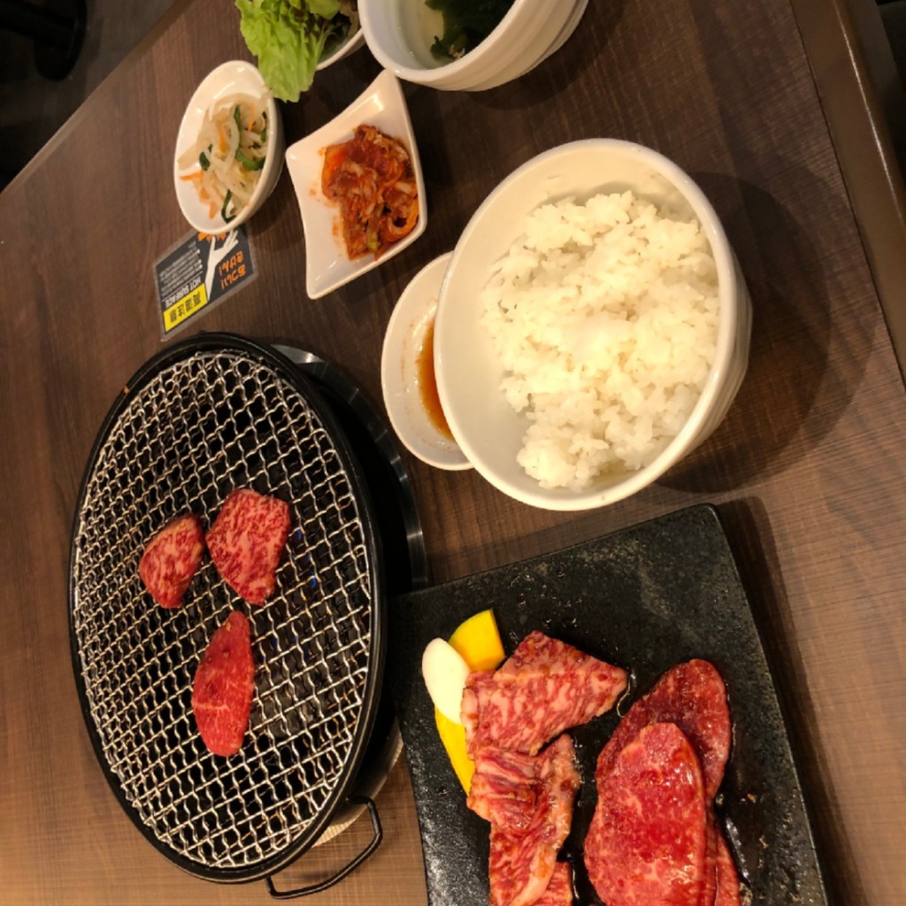 ユーザーが投稿した焼肉1.5定食の写真 - 実際訪問したユーザーが直接撮影して投稿した韓国料理焼肉・韓国料理 KollaBo (コラボ)エビスタ西宮店の写真